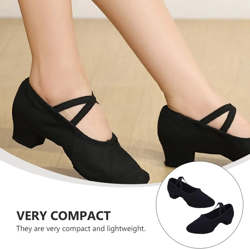 1 Pair Women's Dance Shoes Ballet Low Heels Yoga Ballet Shoes for Women Girls