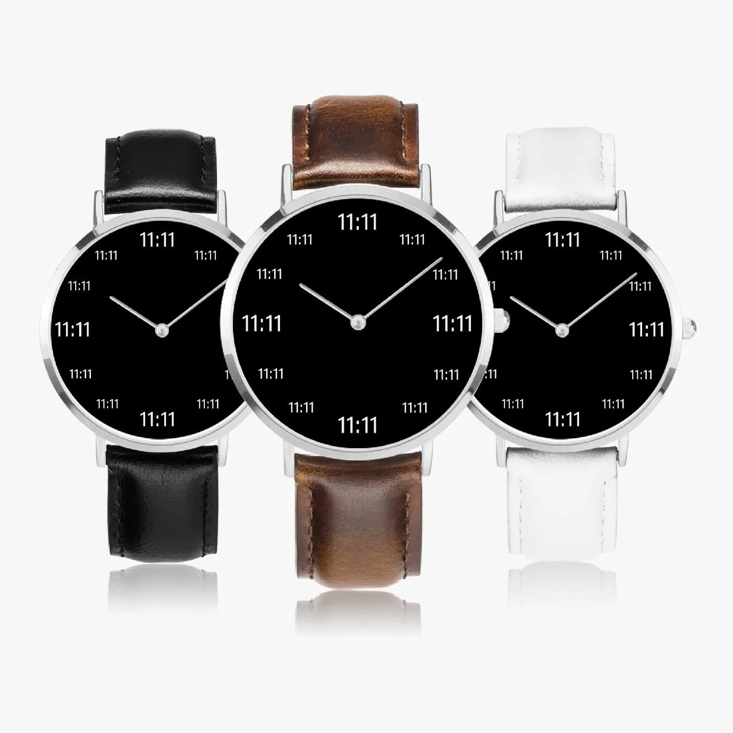 11:11 Eleven Eleven Magic Number Thin Quartz Watch