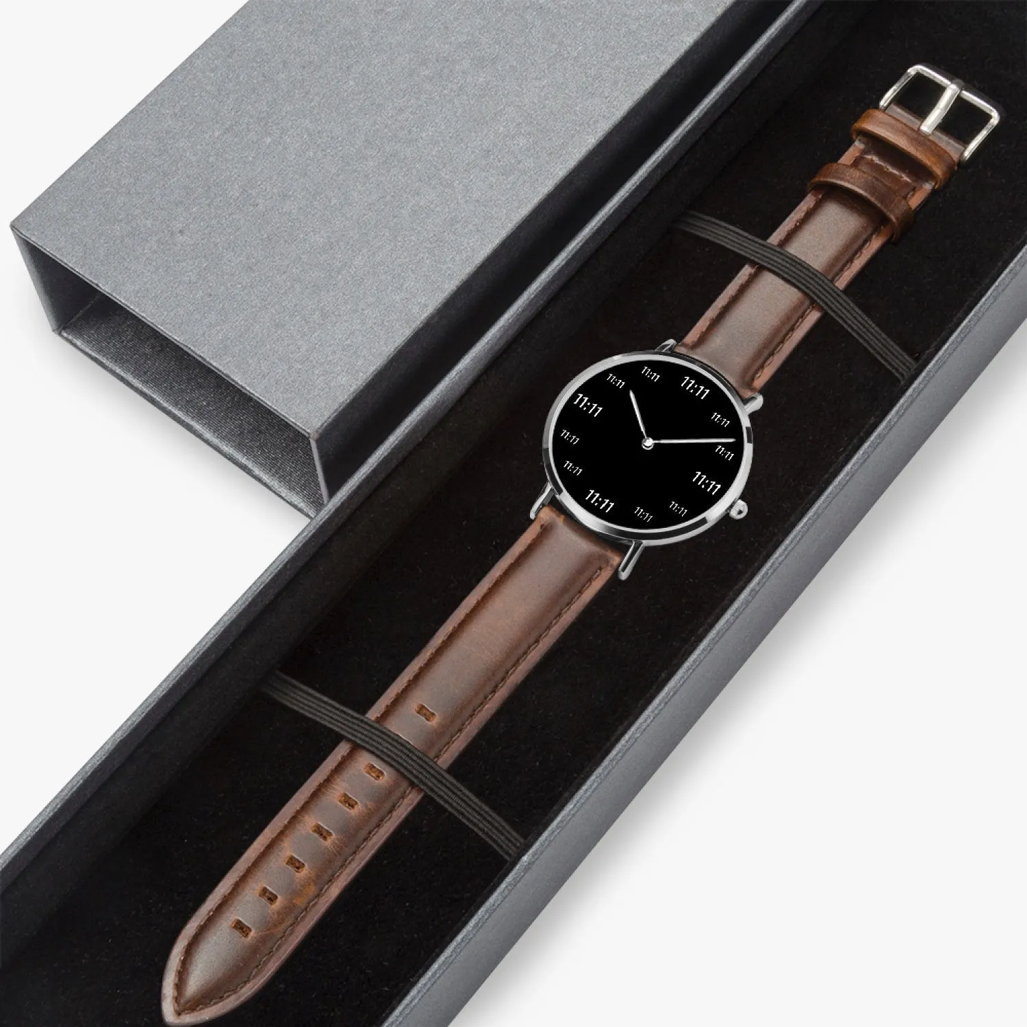 11:11 Eleven Eleven Magic Number Thin Quartz Watch