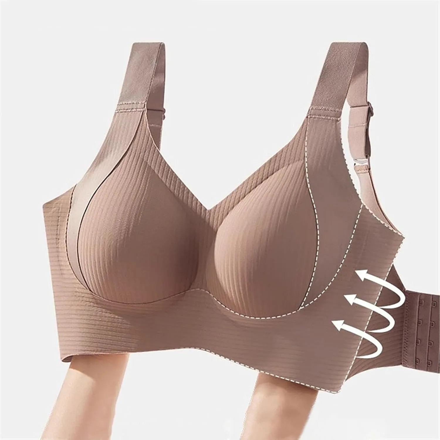 3 Pack Sports Bras for Women High Support Workout Bras Full Coverage No Underwire Bra Plus Size Push Up Everyday Bra
