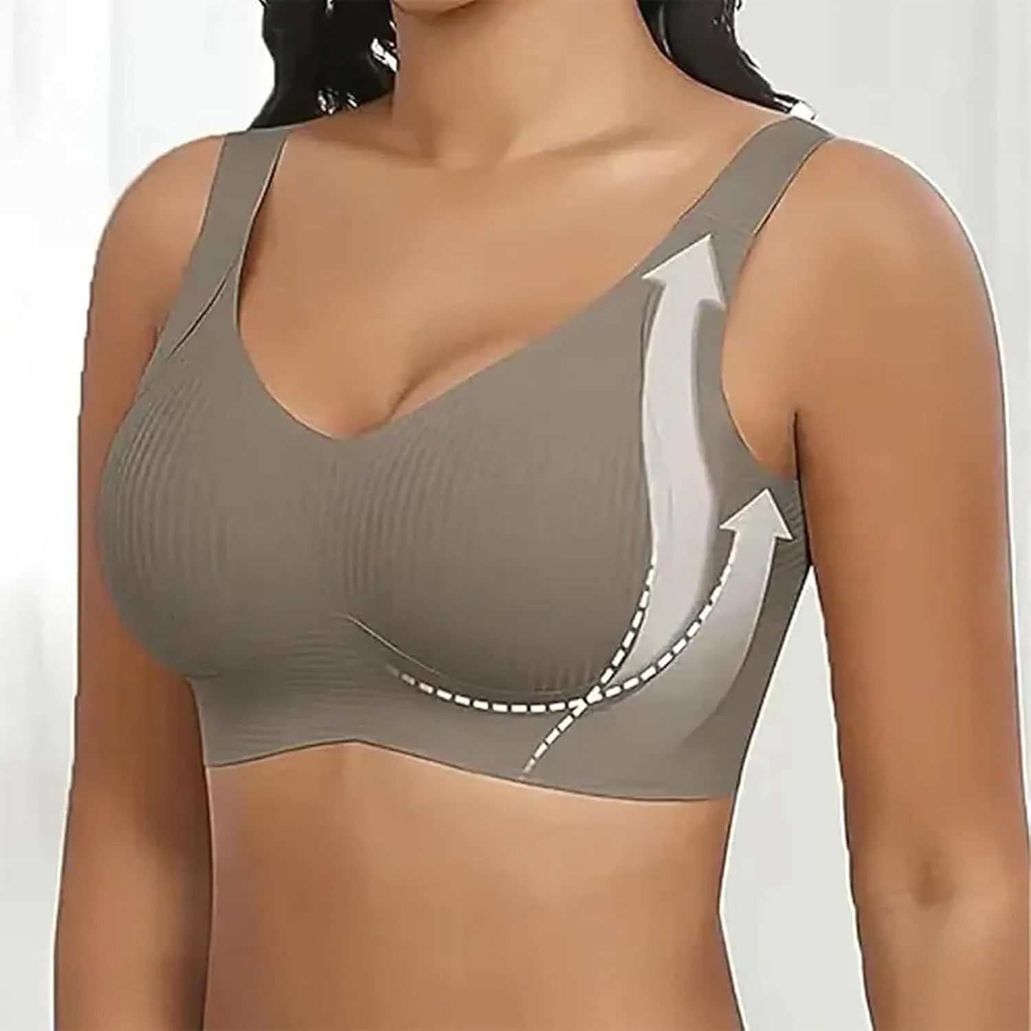 3 Pack Sports Bras for Women High Support Workout Bras Full Coverage No Underwire Bra Plus Size Push Up Everyday Bra