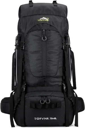 75L Hiking Backpack, Water Resistant Lightweight Outdoor Sport Daypack Travel Bag for Camping Climbing Touring
