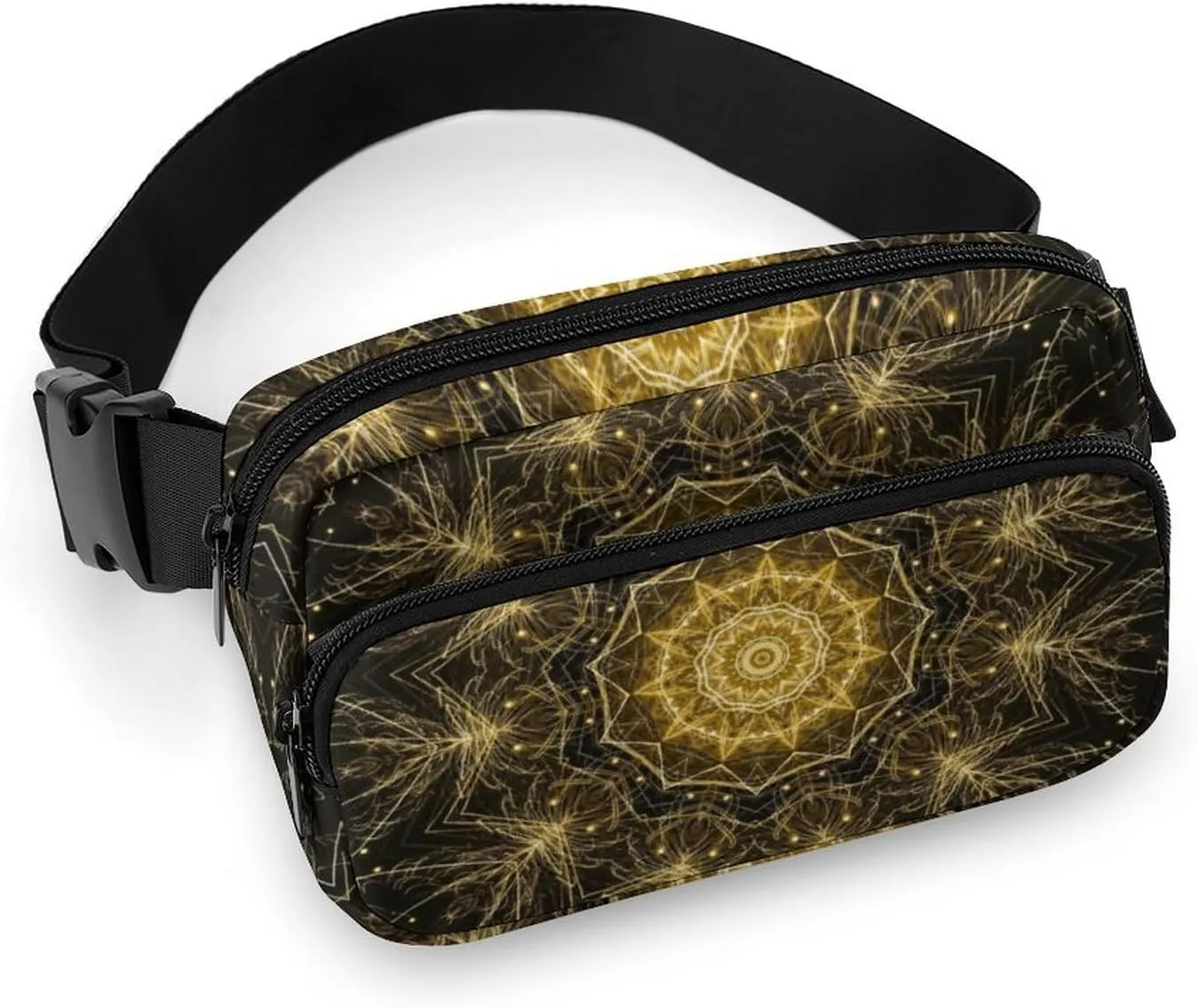 Abstract Flower Fanny Packs for Women & Men Fashion Crossbody Bag Waist Packs Pouch with Adjustable Strap, Sling Bag Belt Bags for Cycling Travel Running