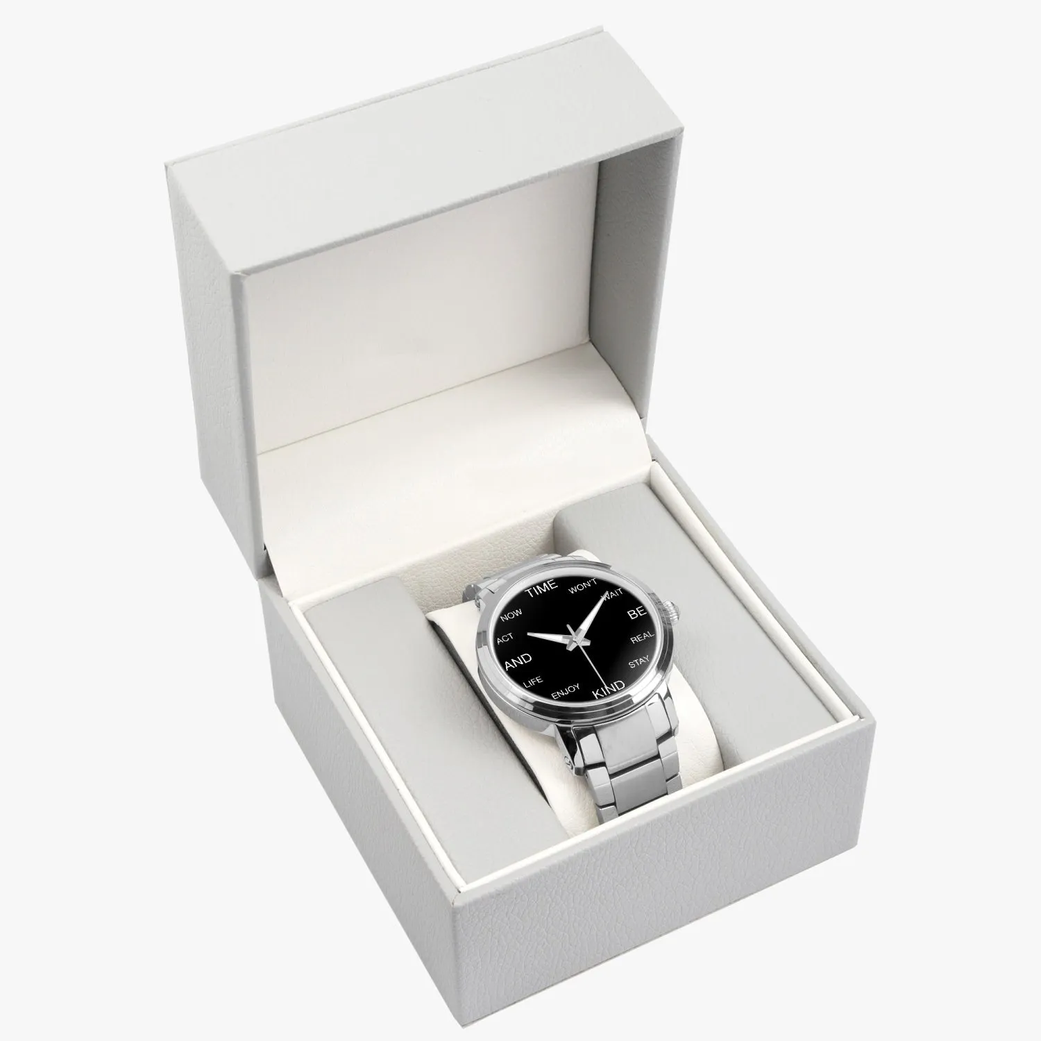 Act Now Motivational Quote Automatic Watch