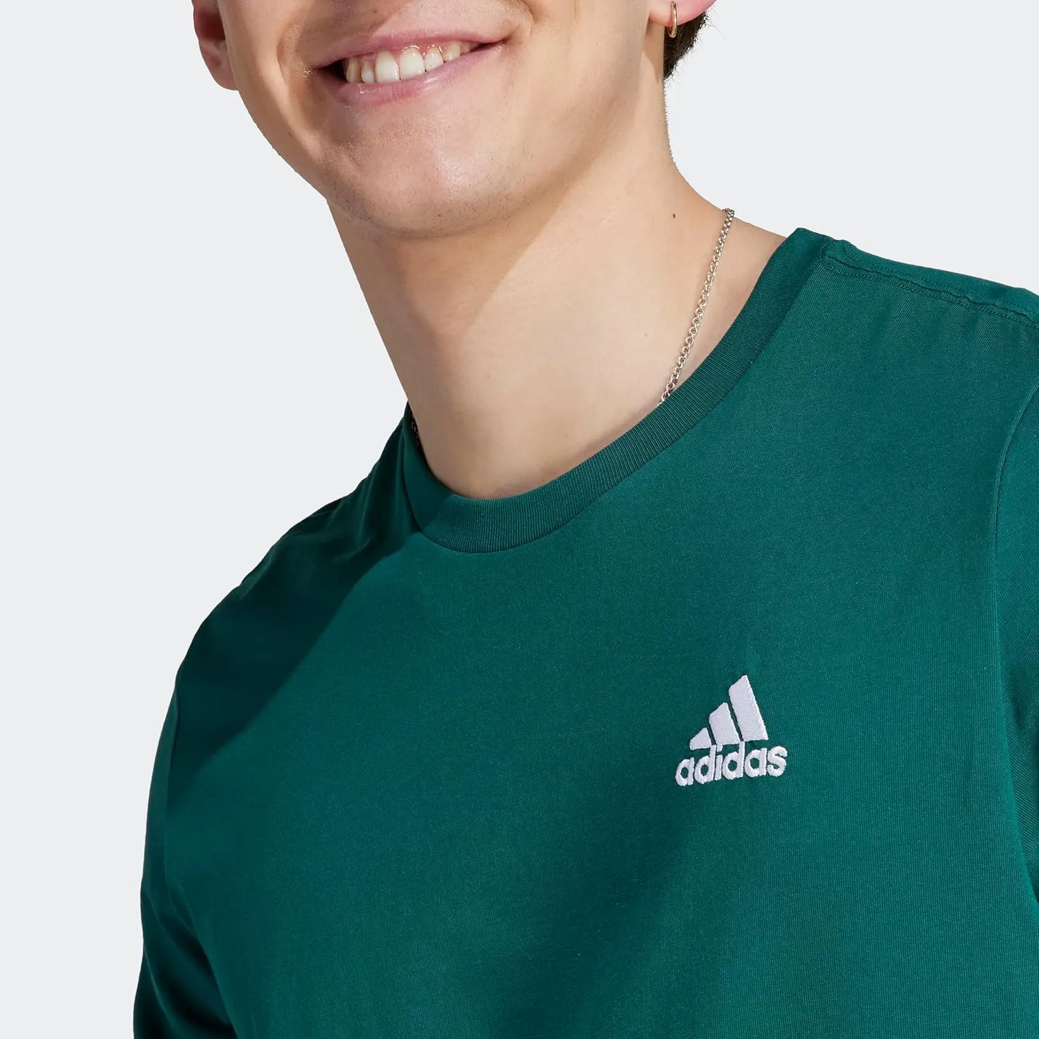 adidas Men's Essentials Single Jersey Embroidered Small Logo T-Shirt