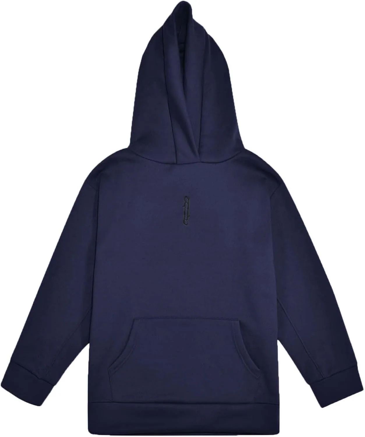 Alalaso Fleece Hoodies for Men Cowl Neck Sweatshirts Casual Pullover Fall Winter Loose Fit Tops with Embroidery
