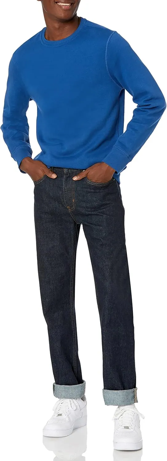 Amazon Essentials Men's Fleece Crewneck Sweatshirt (Available in Big & Tall)