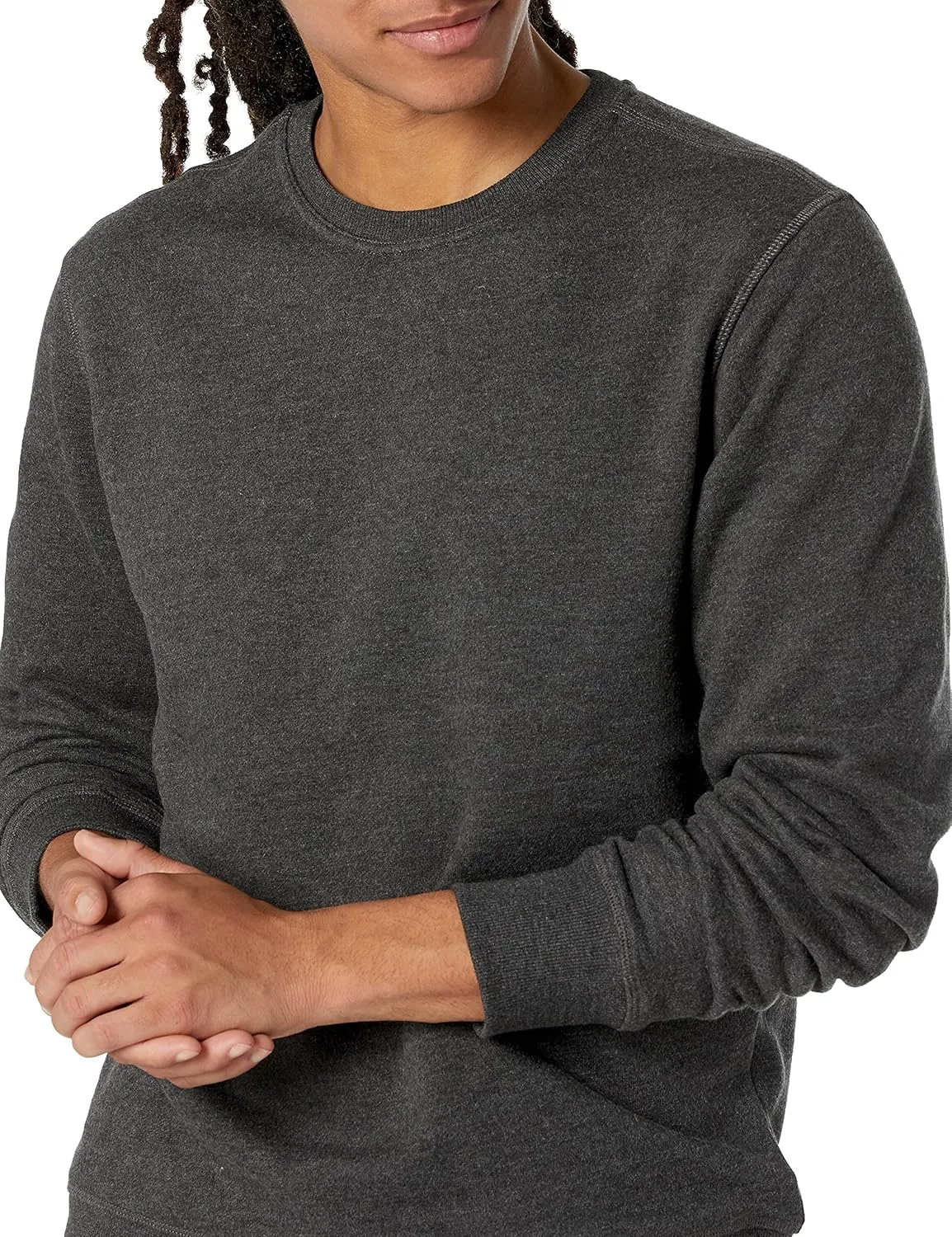 Amazon Essentials Men's Fleece Crewneck Sweatshirt (Available in Big & Tall)