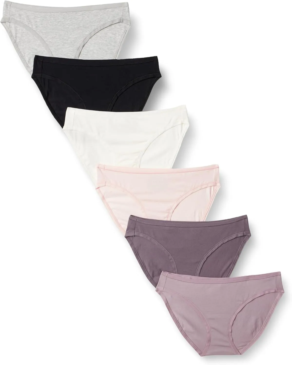 Amazon Essentials Women's Cotton Bikini Brief Underwear (Available in Plus Size), Multipacks