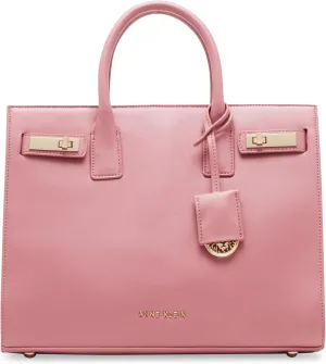Anne Klein convertible E/W satchel with double turn lock