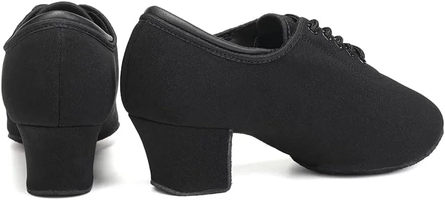AOQUNFS Women Latin Dance Shoes Lace-up Ballroom Salsa Practice Dancing Shoes,RBNJB