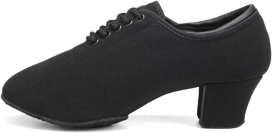 AOQUNFS Women Latin Dance Shoes Lace-up Ballroom Salsa Practice Dancing Shoes,RBNJB