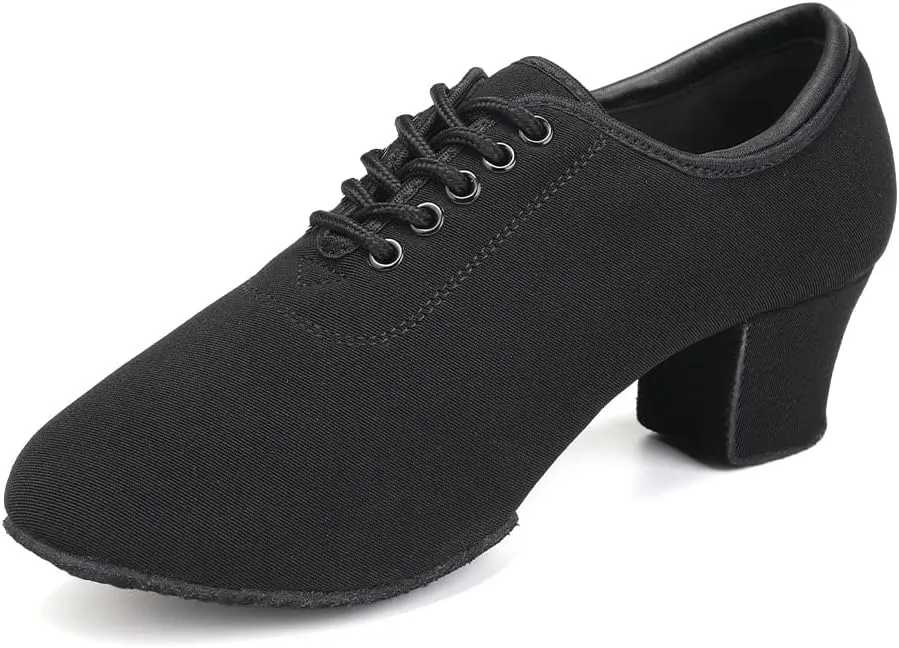 AOQUNFS Women Latin Dance Shoes Lace-up Ballroom Salsa Practice Dancing Shoes,RBNJB