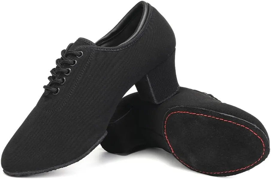 AOQUNFS Women Latin Dance Shoes Lace-up Ballroom Salsa Practice Dancing Shoes,RBNJB
