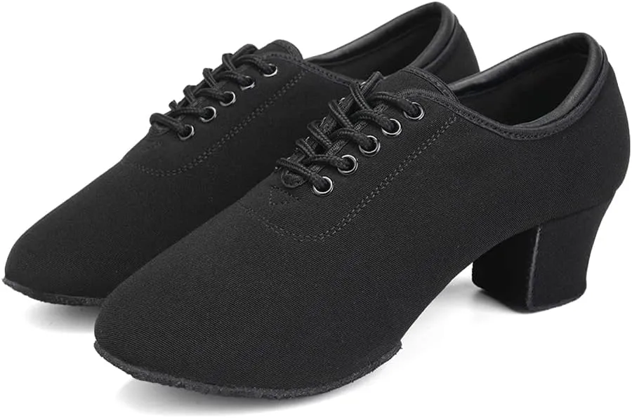 AOQUNFS Women Latin Dance Shoes Lace-up Ballroom Salsa Practice Dancing Shoes,RBNJB