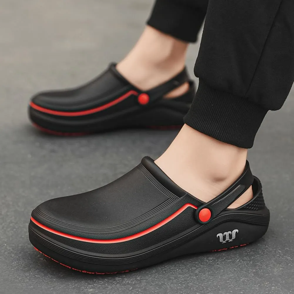 Armadillo Chef Shoes Men Women Chef Shoes for Women Men Slip On Chef Clogs for Men Slip Resistant Waterproof Work Shoes Lightweight Kitchen Nurse Shoes