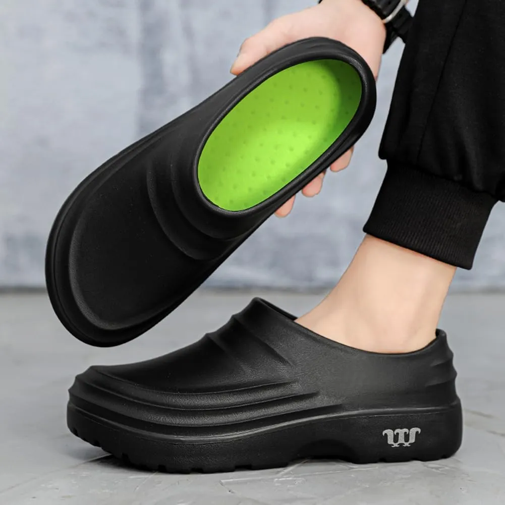 Armadillo Chef Shoes Men Women Chef Shoes for Women Men Slip On Chef Clogs for Men Slip Resistant Waterproof Work Shoes Lightweight Kitchen Nurse Shoes