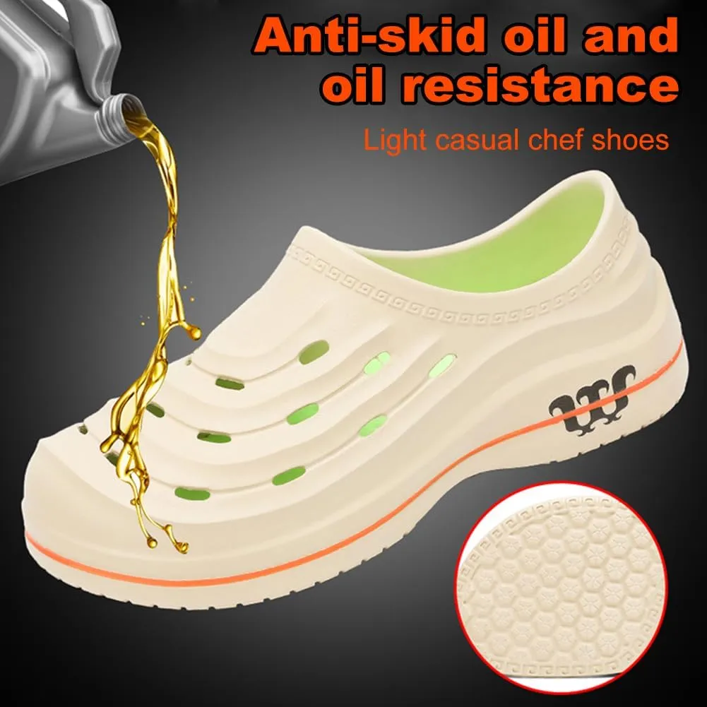 Armadillo Chef Shoes Men Women Chef Shoes for Women Men Slip On Chef Clogs for Men Slip Resistant Waterproof Work Shoes Lightweight Kitchen Nurse Shoes