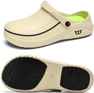 Armadillo Chef Shoes Men Women Chef Shoes for Women Men Slip On Chef Clogs for Men Slip Resistant Waterproof Work Shoes Lightweight Kitchen Nurse Shoes
