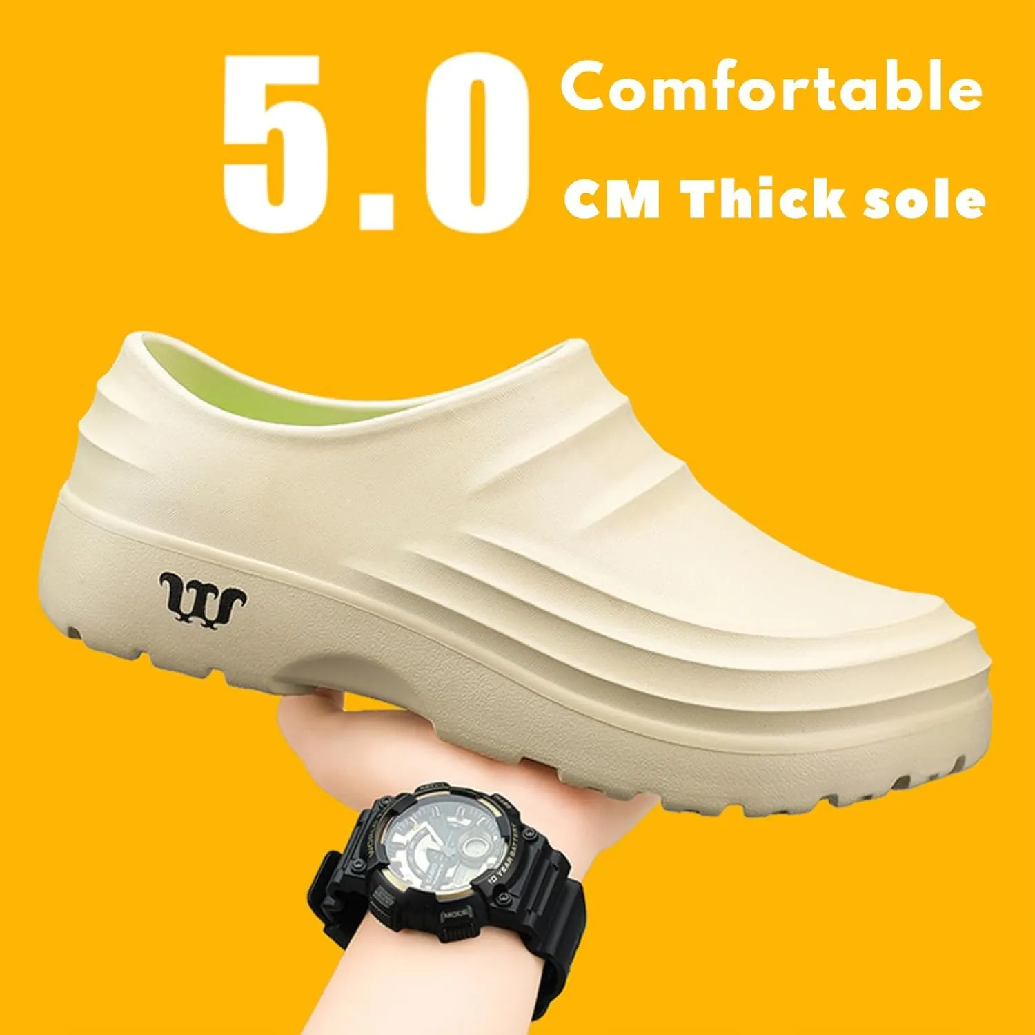 Armadillo Chef Shoes Men Women Chef Shoes for Women Men Slip On Chef Clogs for Men Slip Resistant Waterproof Work Shoes Lightweight Kitchen Nurse Shoes