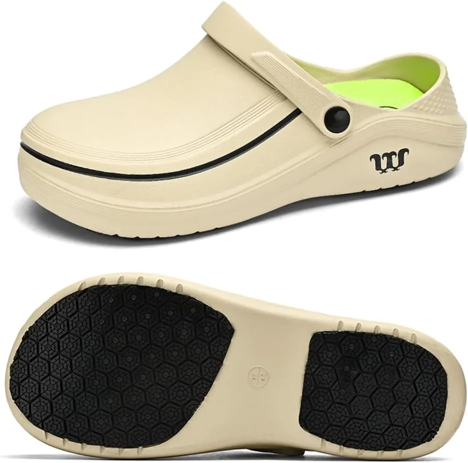 Armadillo Chef Shoes Men Women Chef Shoes for Women Men Slip On Chef Clogs for Men Slip Resistant Waterproof Work Shoes Lightweight Kitchen Nurse Shoes