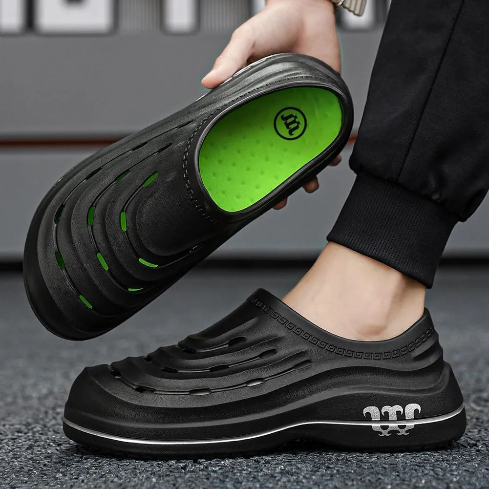 Armadillo Chef Shoes Men Women Chef Shoes for Women Men Slip On Chef Clogs for Men Slip Resistant Waterproof Work Shoes Lightweight Kitchen Nurse Shoes