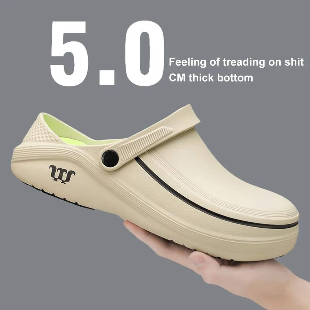 Armadillo Chef Shoes Men Women Chef Shoes for Women Men Slip On Chef Clogs for Men Slip Resistant Waterproof Work Shoes Lightweight Kitchen Nurse Shoes