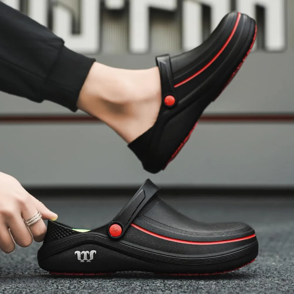 Armadillo Chef Shoes Men Women Chef Shoes for Women Men Slip On Chef Clogs for Men Slip Resistant Waterproof Work Shoes Lightweight Kitchen Nurse Shoes