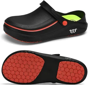 Armadillo Chef Shoes Men Women Chef Shoes for Women Men Slip On Chef Clogs for Men Slip Resistant Waterproof Work Shoes Lightweight Kitchen Nurse Shoes