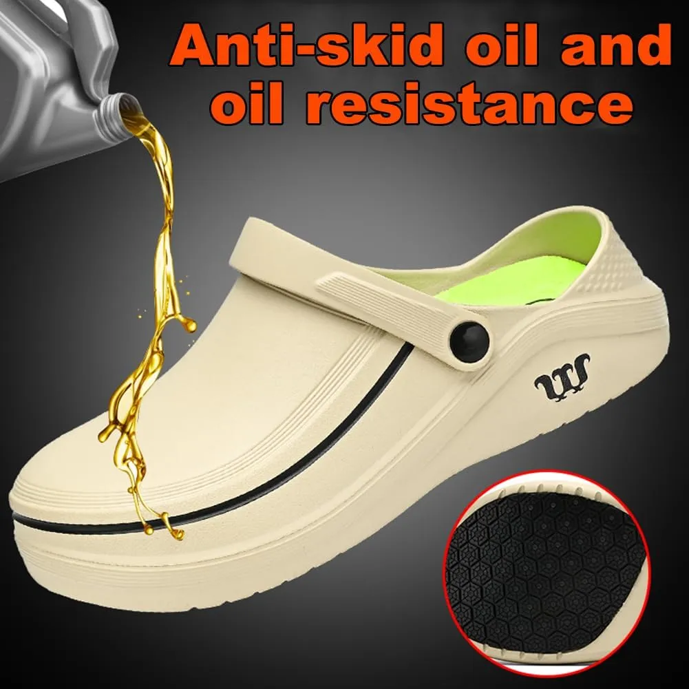 Armadillo Chef Shoes Men Women Chef Shoes for Women Men Slip On Chef Clogs for Men Slip Resistant Waterproof Work Shoes Lightweight Kitchen Nurse Shoes