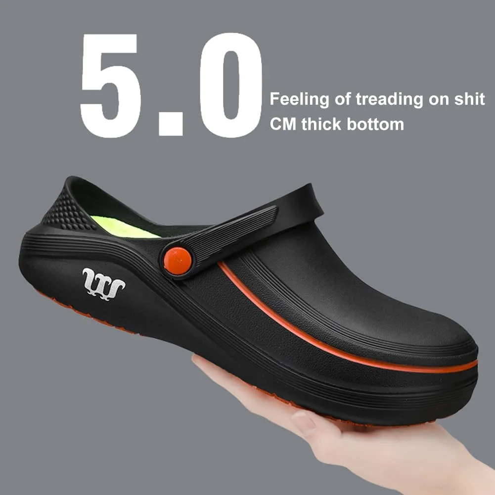 Armadillo Chef Shoes Men Women Chef Shoes for Women Men Slip On Chef Clogs for Men Slip Resistant Waterproof Work Shoes Lightweight Kitchen Nurse Shoes