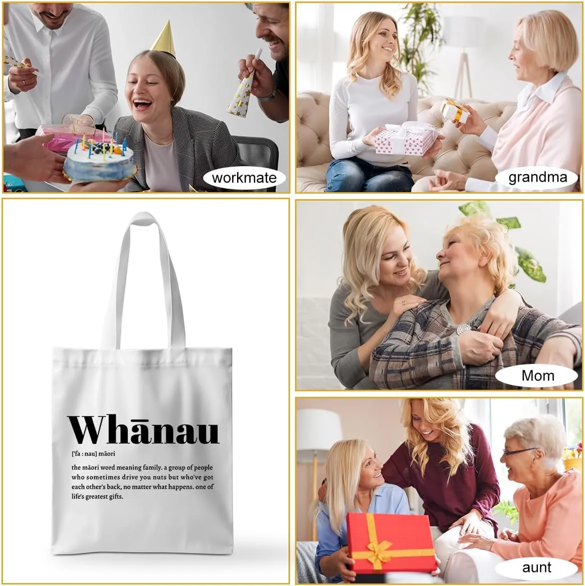 Aroha Kainga Whnau Aotearoa Aloha Mahalo Ohana Ahuihou Ubuntu Sawubona Definition Zulu Maori Hawaiian Tote Bag