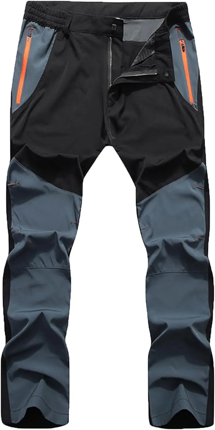 Assault Pants for Men Outdoor Fashion Color Contrast Plush Thickened Cycling Climbing Trousers Sport Sweatpants