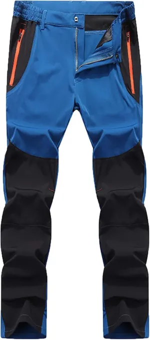 Assault Pants for Men Outdoor Fashion Color Contrast Plush Thickened Cycling Climbing Trousers Sport Sweatpants