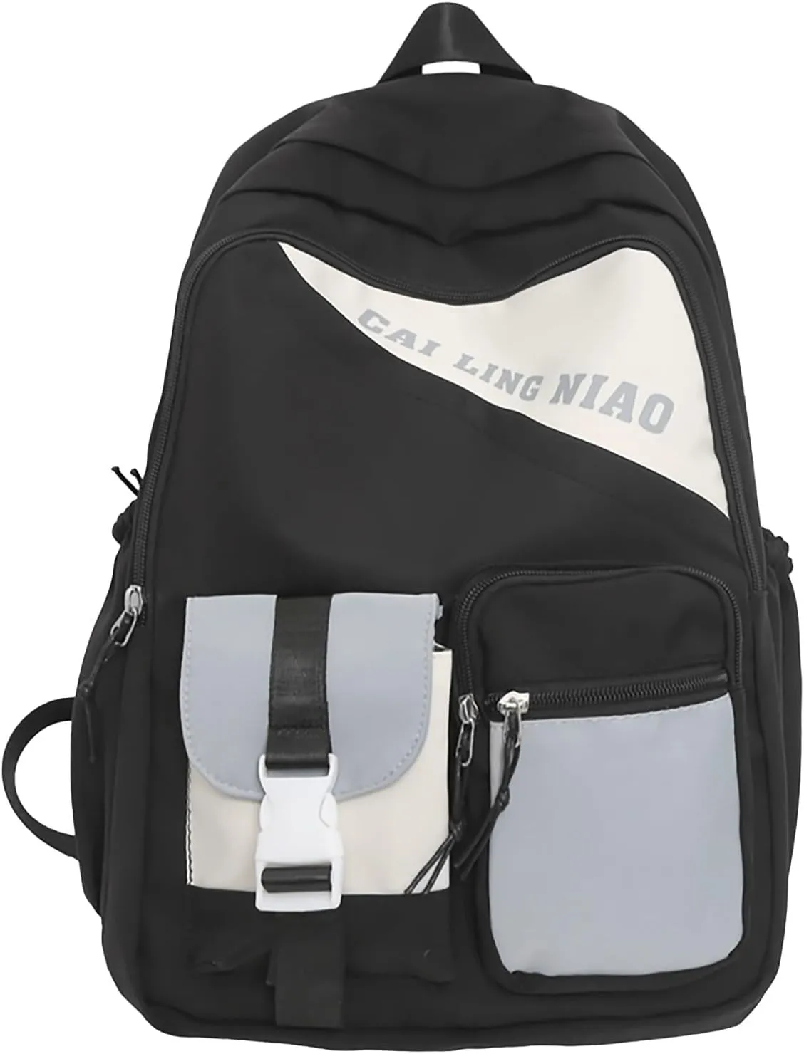 Backpack Purse for Women Medium Size Cute Bookbags for College School Travel Fashion Bags for Travel Work Gift(Black)