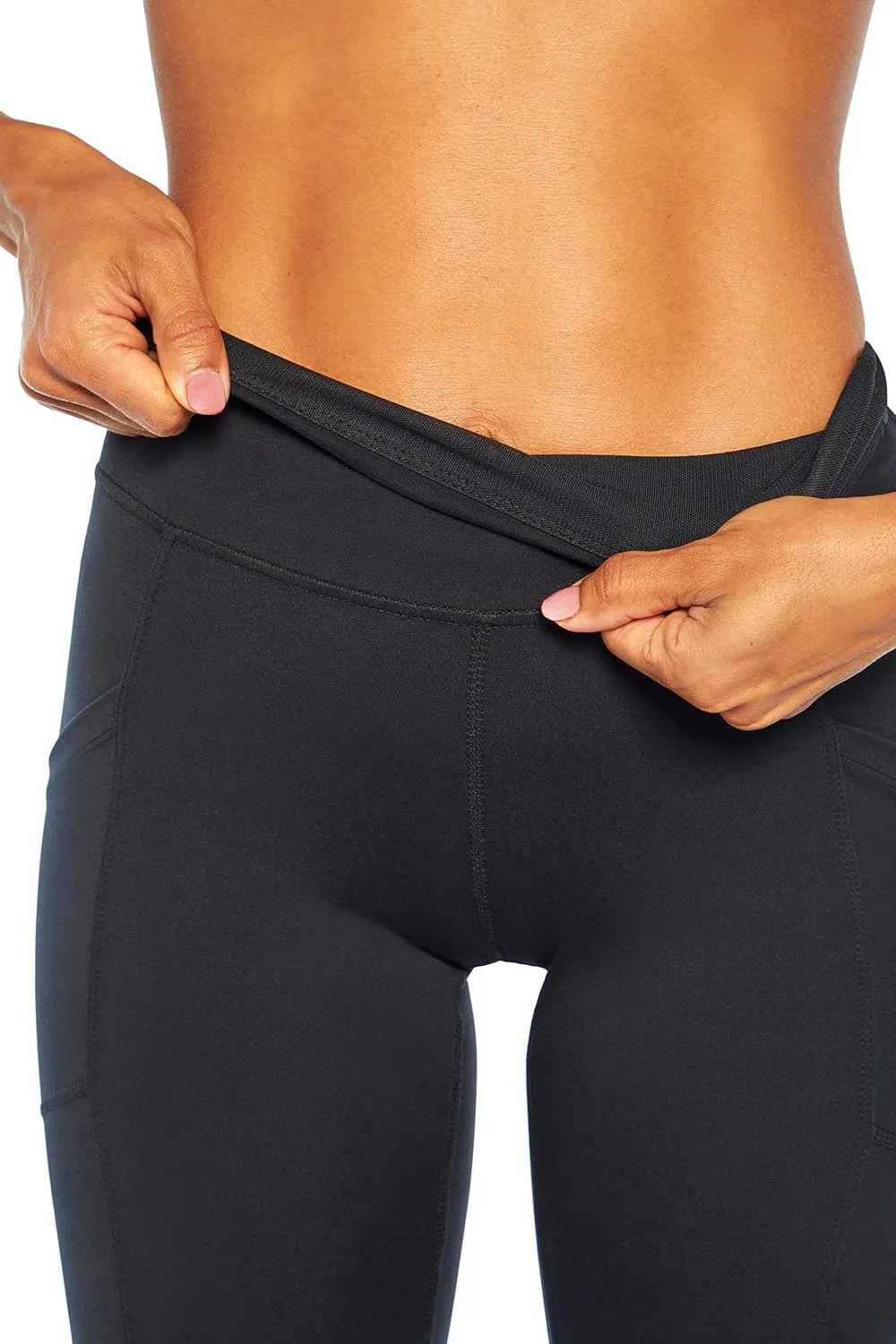 Balance Collection Women's Crescent Tummy Control Pocket Legging