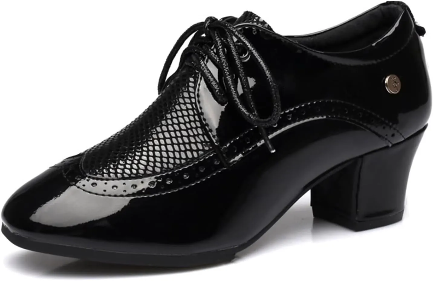 Ballroom Practice Shoes for Women 1.96" Latin Dance Shoes Lace-up Ballroom Modern Salsa Swing Rhythm Teaching Practice