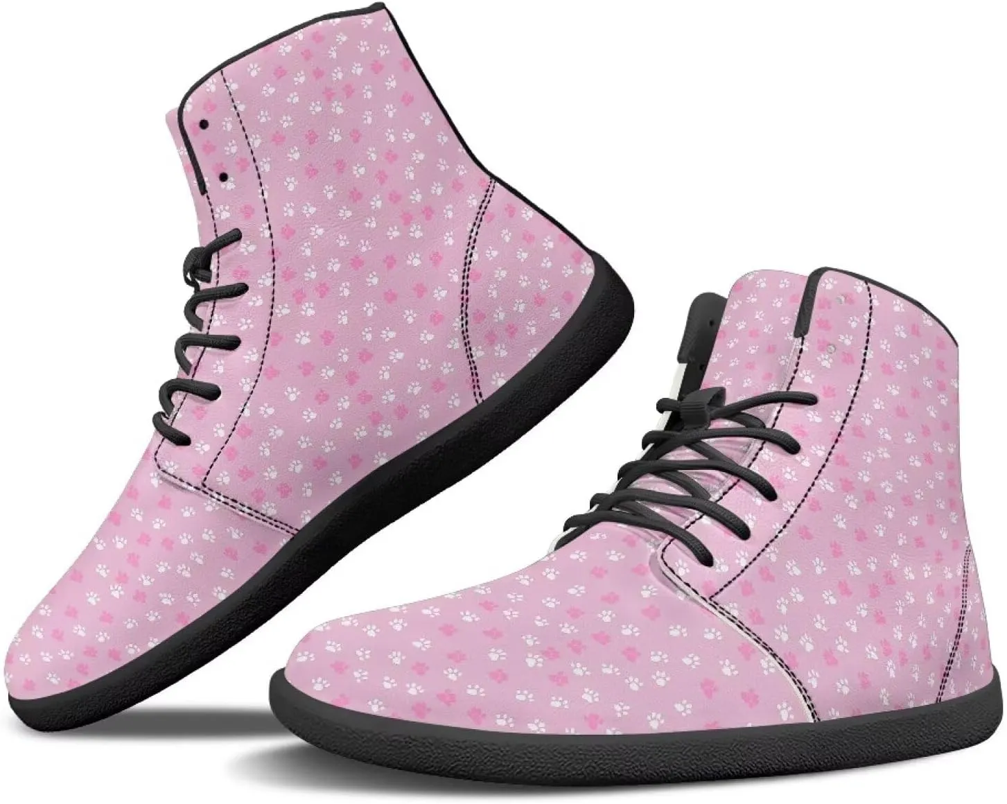 Barefoot Shoes for Women Comfortable High Top Anti-Skid Wide Toe Box Tennis Shoes Waterproof Zero Drop Minimalist Sport Hiking Sneakers for Women US 6-13.5