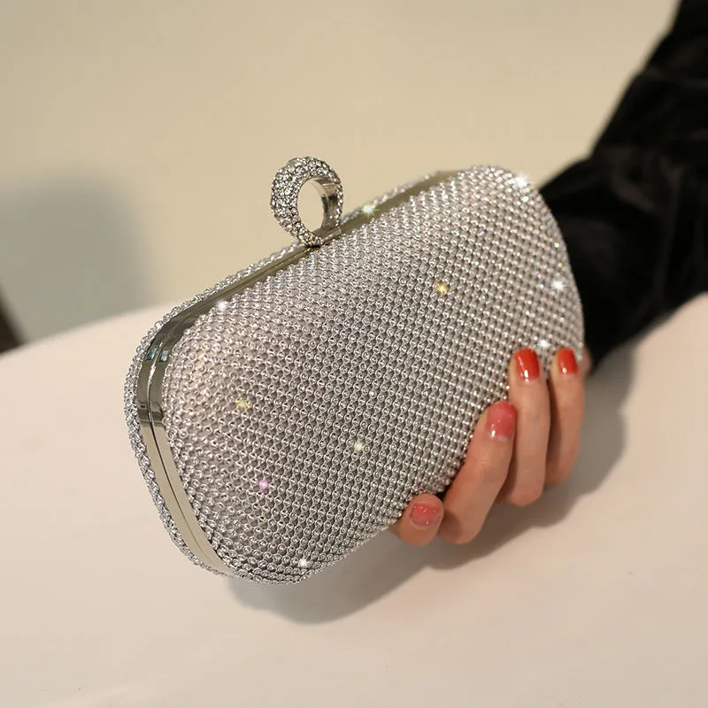 Beads Evening Handbags with Rhinestones