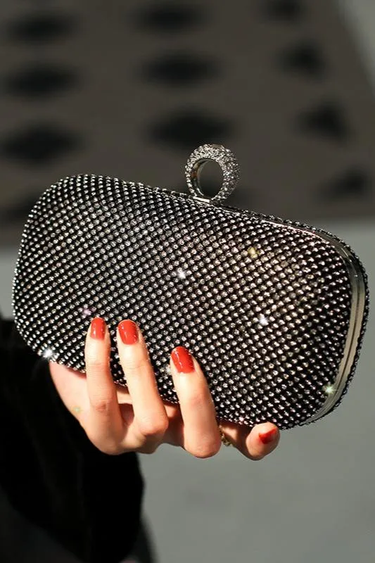 Beads Evening Handbags with Rhinestones