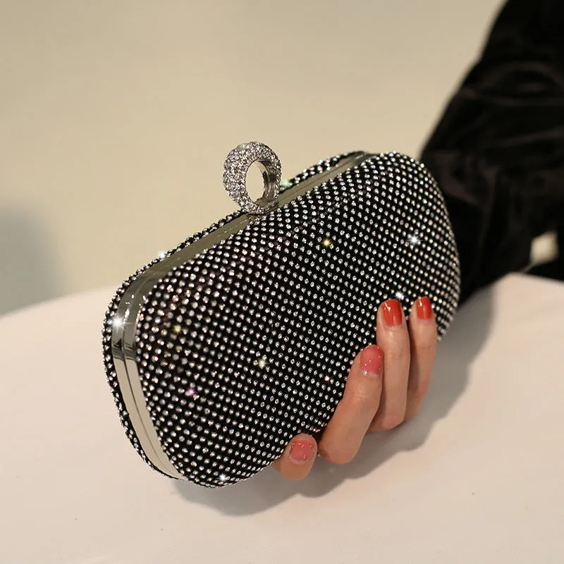 Beads Evening Handbags with Rhinestones