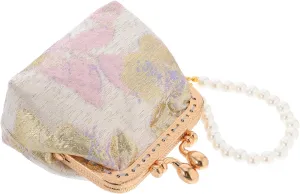 BESPORTBLE Chinese Style Jewelry Bag Silk Coin Purse with Edging Design for Occasion