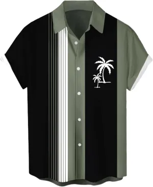 Big and Tall Shirts Men Hawaiian Shirts Short Sleeve Outdoor Activities Tees Mens Vacation Shirts