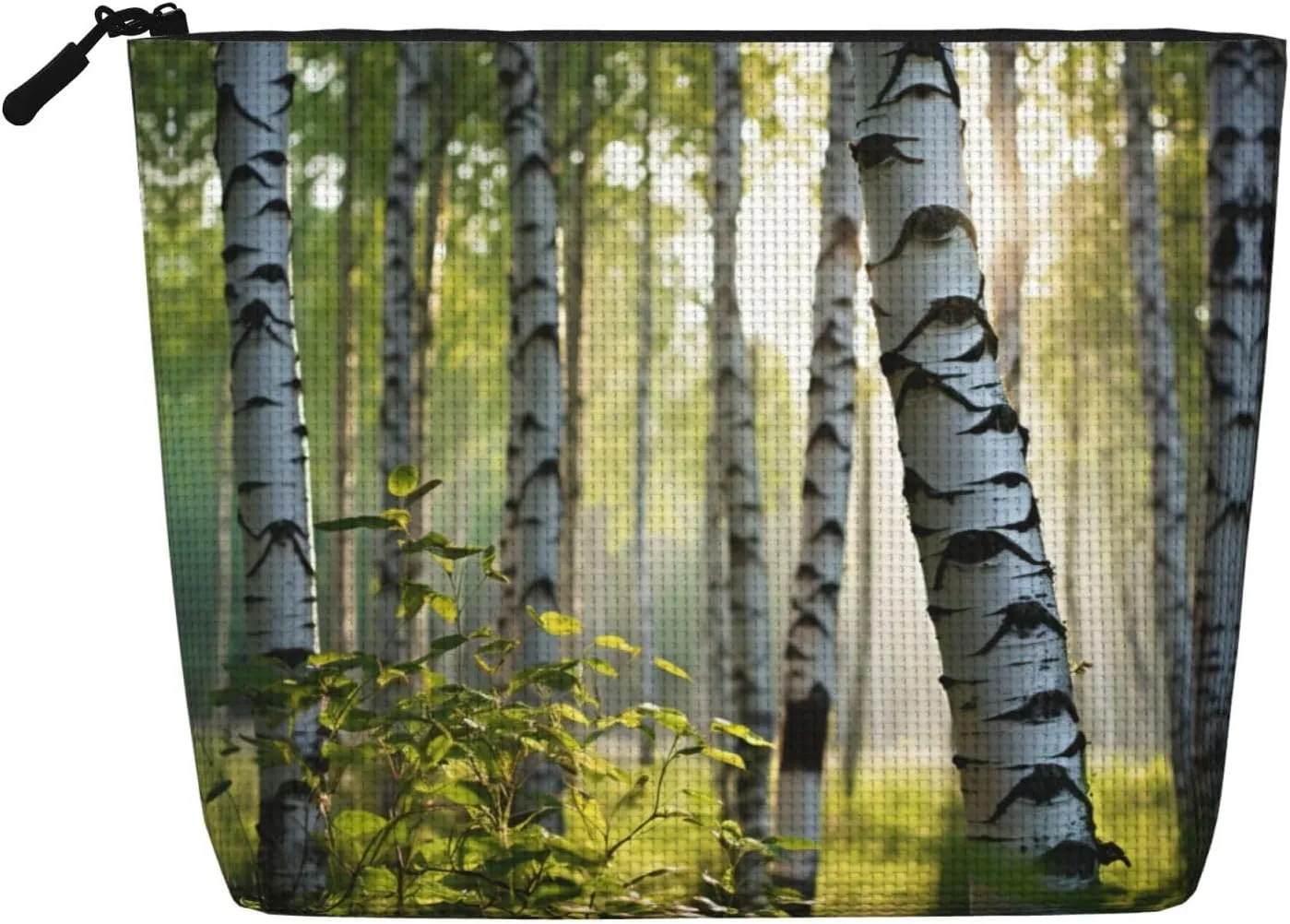 Birch Trees Print Cosmetic Bags for Women Large Capacity Purse Travel Toiletry Zipper Storage Pouch