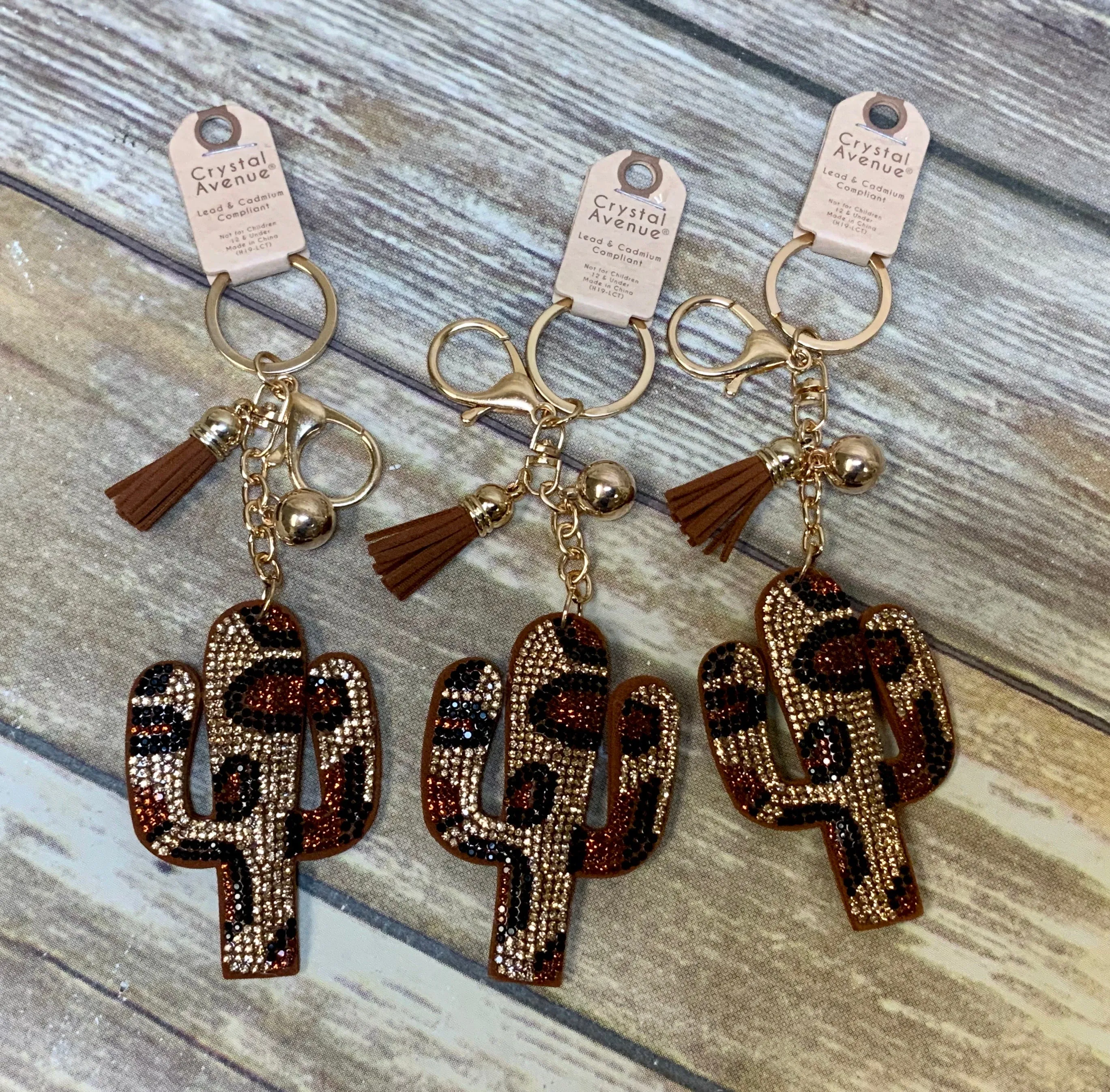 Bling Key Chains/Purse/ Bag Charm with a Faux Suede Tassel