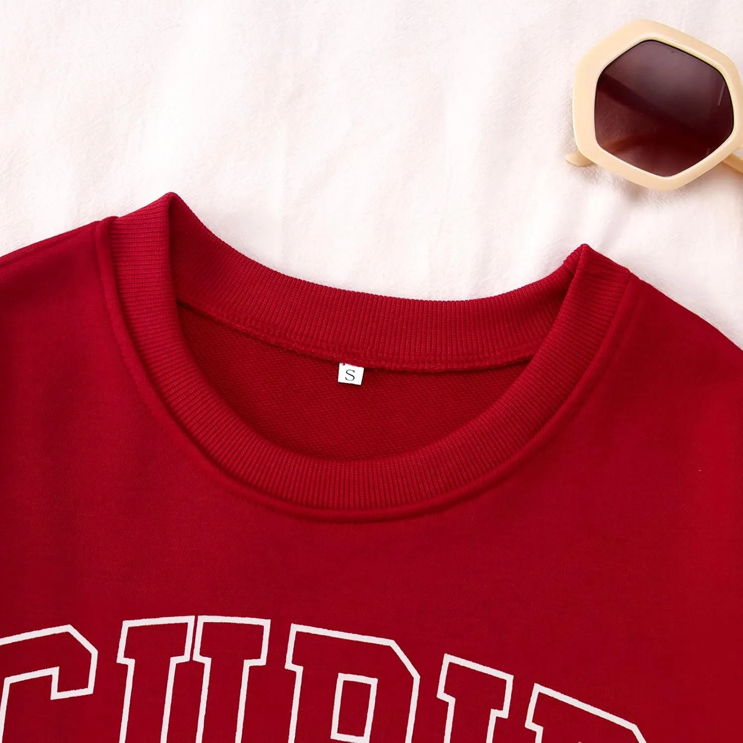 BOUTIKOME Valentines Sweatshirts for Women Cupid University Est. 1823 Shirts Oversized Long Sleeve Pullover Crewneck Top