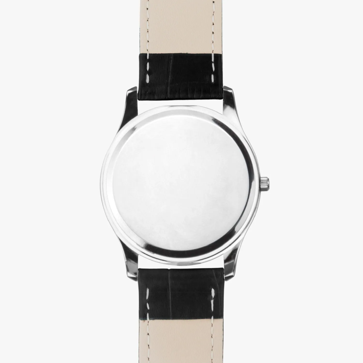 Bowie's Thunderbolts Leather Strap Quartz Watch