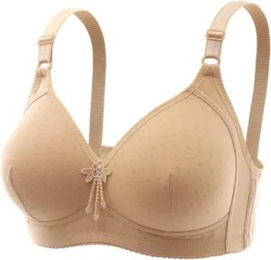 Bras for Women No Underwire Full Coverage Bra Comfortable Seamless Wireless Bras Adjustable Straps Everyday Bra