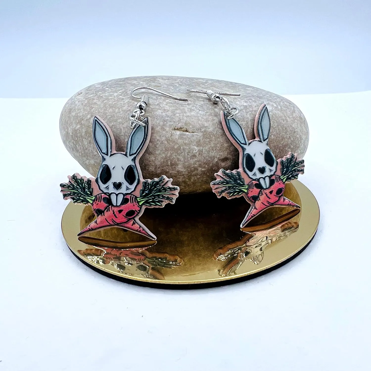 Bunny Jewelry for Women - Easter Earrings - Rabbit Jewelry Accessories - Easter Egg Earrings