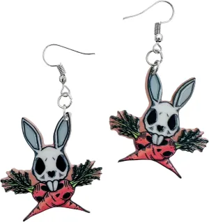 Bunny Jewelry for Women - Easter Earrings - Rabbit Jewelry Accessories - Easter Egg Earrings